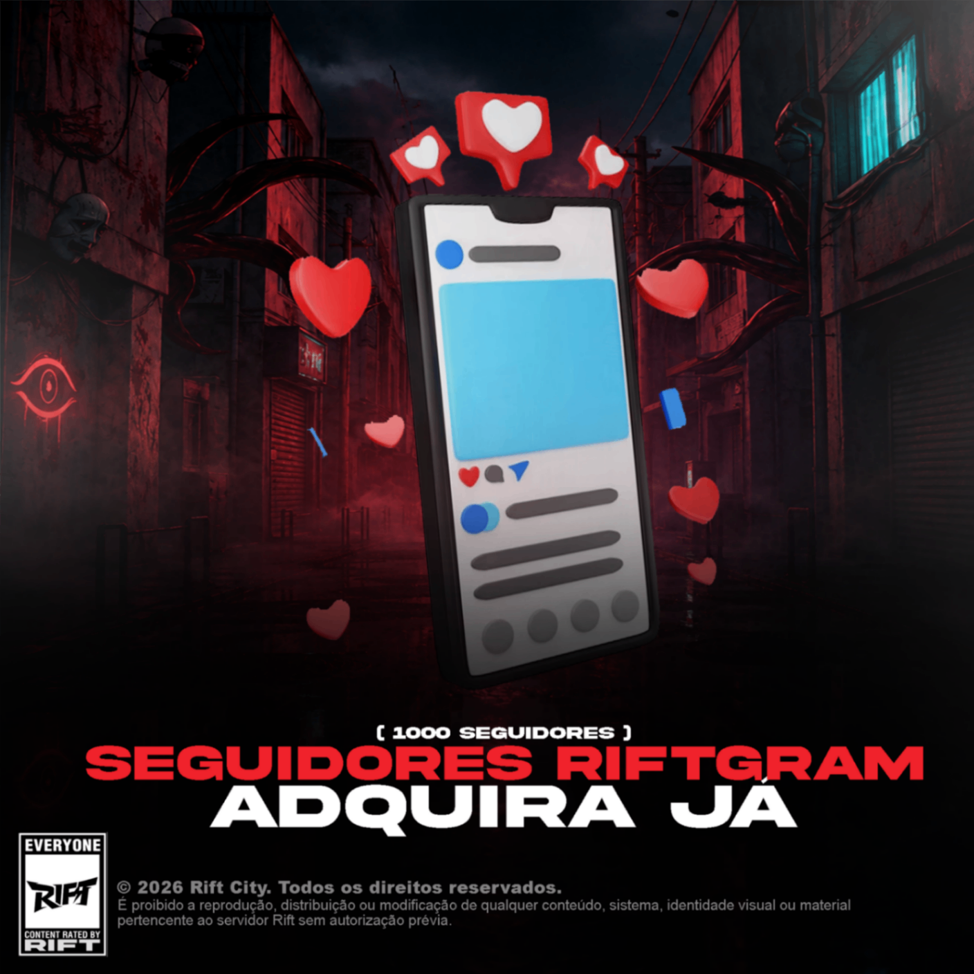 1000 Seguidores RiftGram